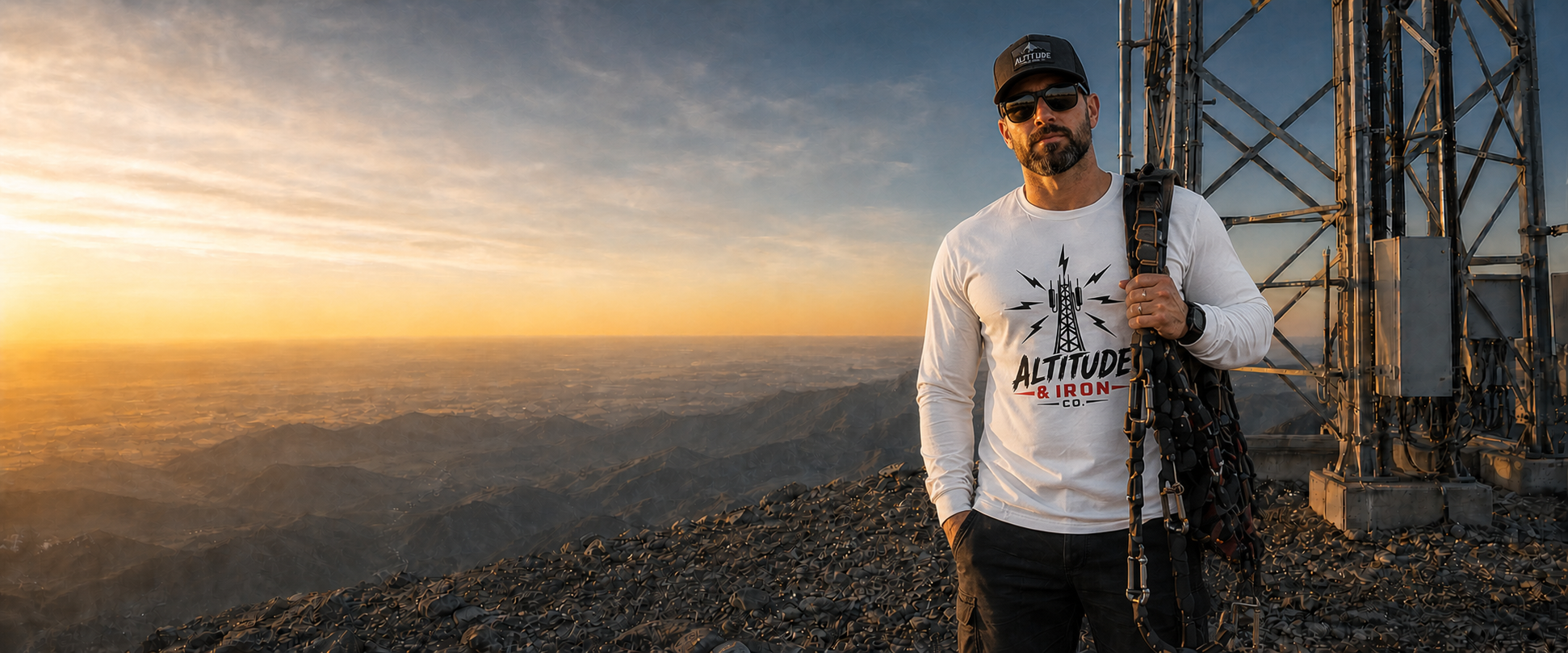 100% Tie-Off: What's Actually on a Tower Climber's Harness