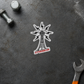Weathered Tower Logo Sticker