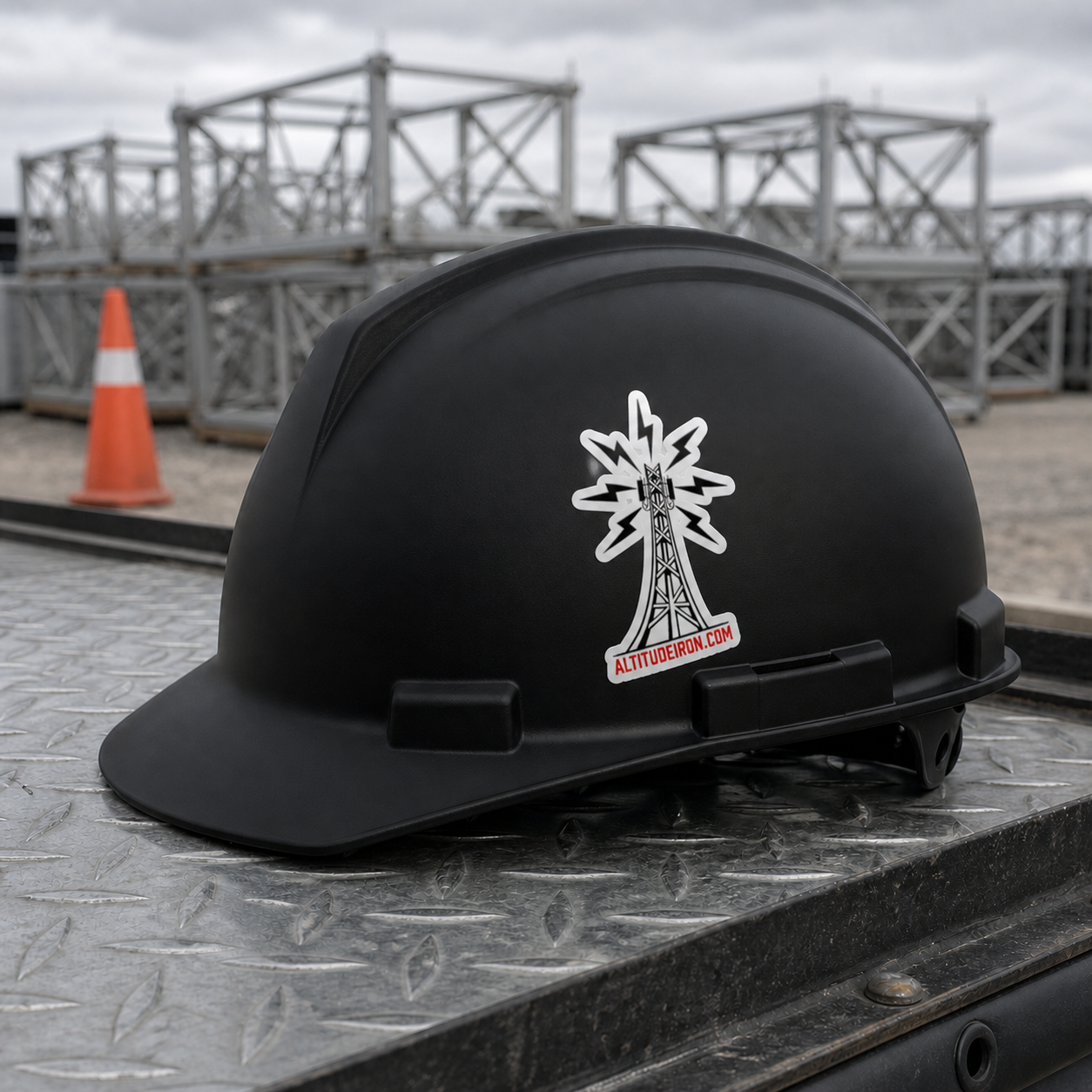 Weathered Tower Logo Sticker