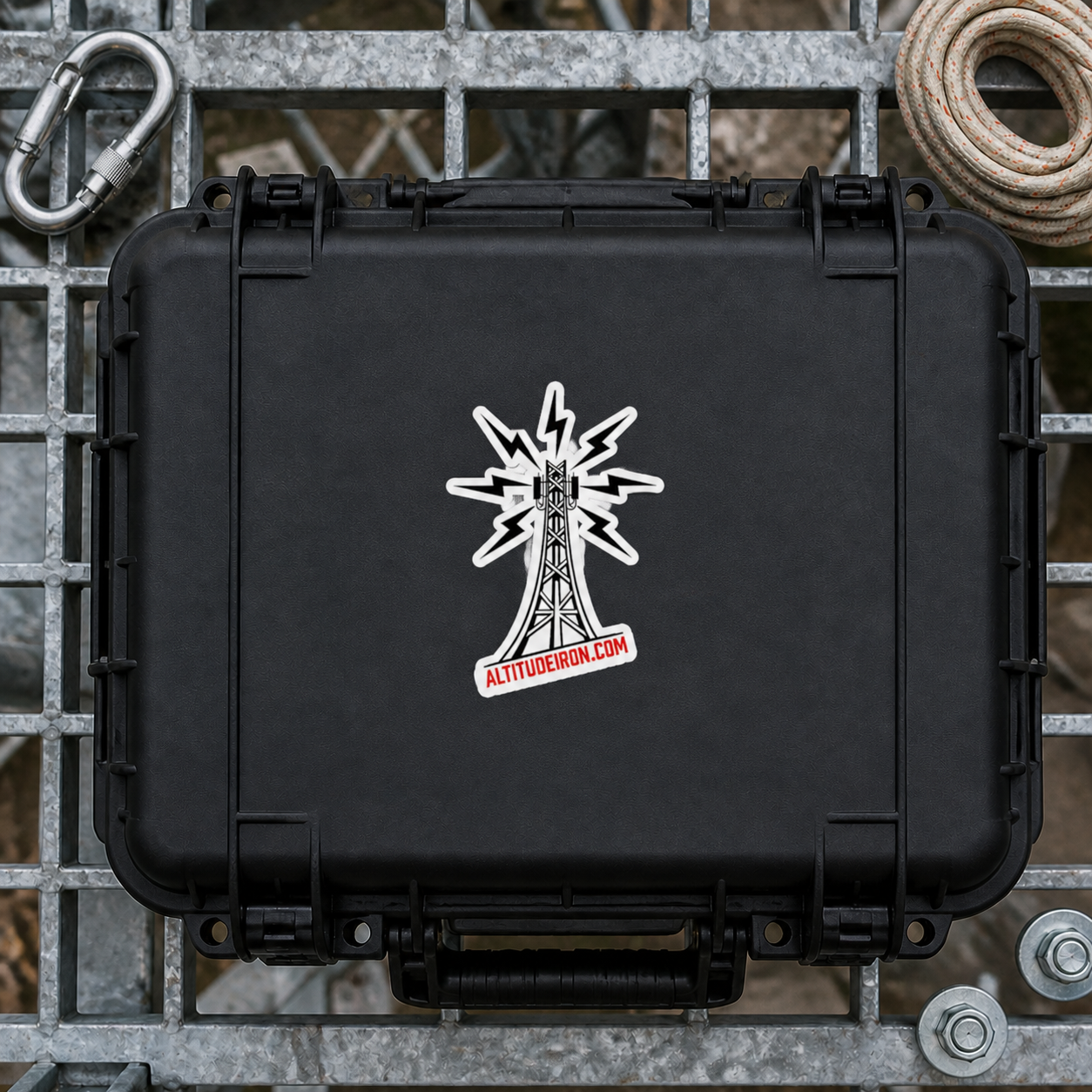 Weathered Tower Logo Sticker