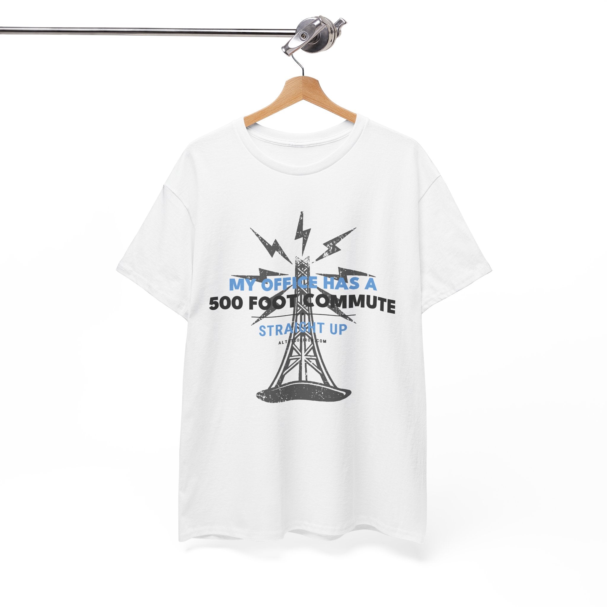 Radio Tower 'My Office Has a 500 Foot Commute' Graphic Tee