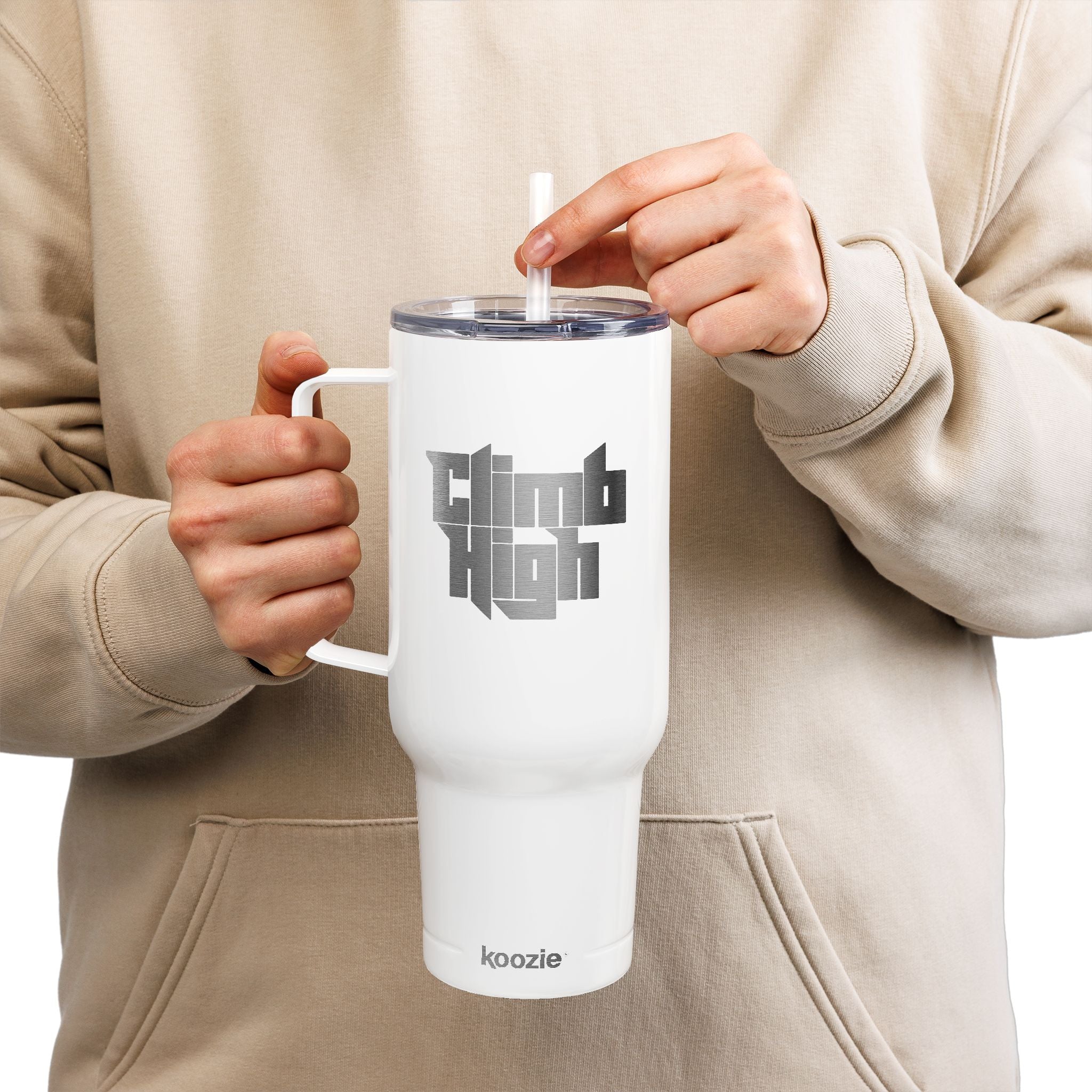 40oz Insulated Tumbler With Lid & Straw — Engraved Travel Cup