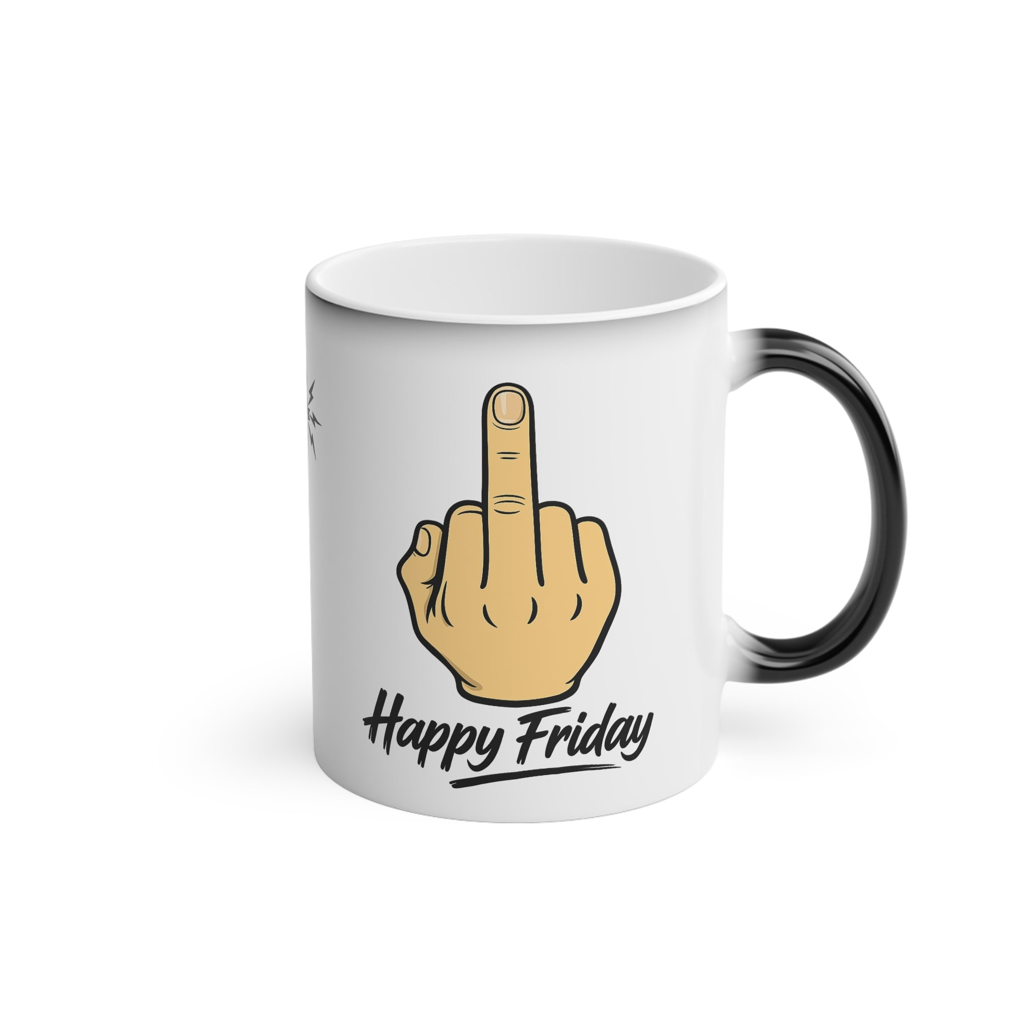"Happy Friday" Color-Change Magic Mug — 11oz Novelty Coffee Mug