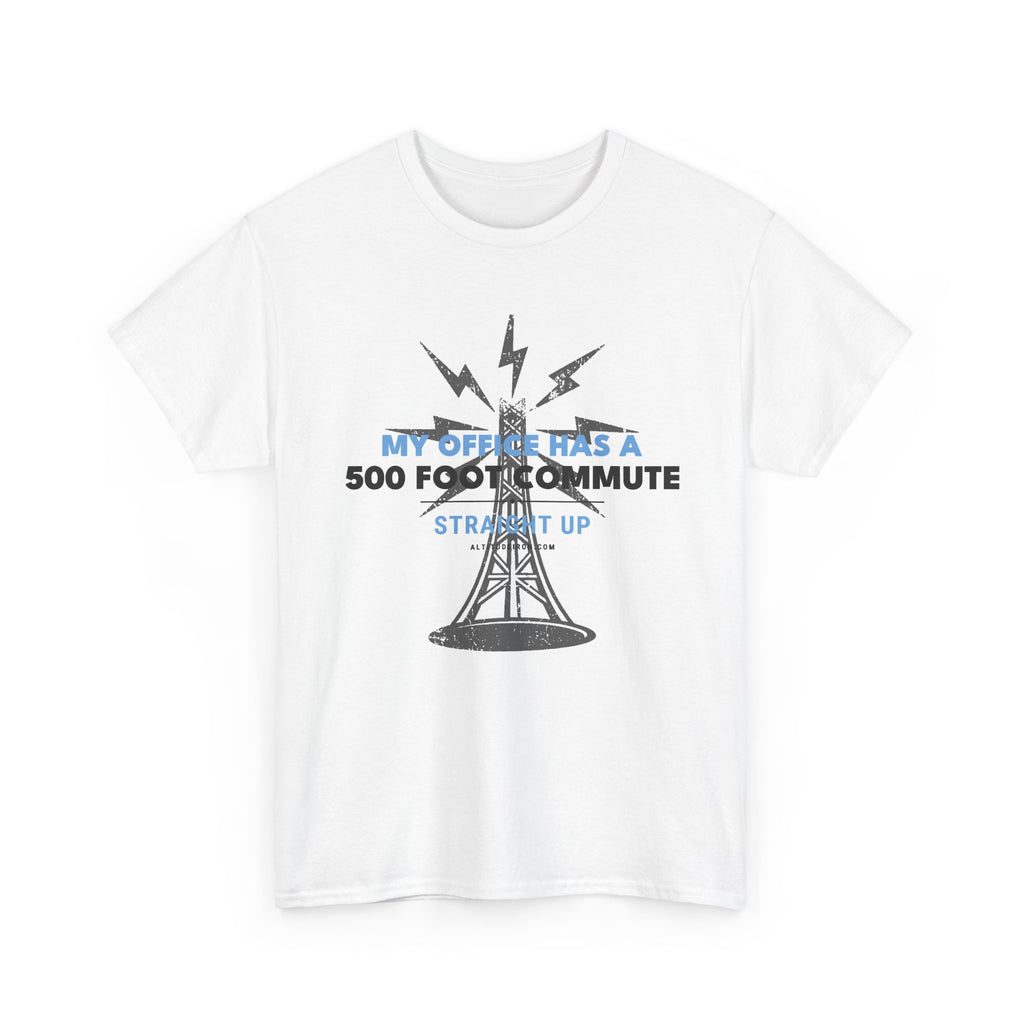 Radio Tower 'My Office Has a 500 Foot Commute' Graphic Tee
