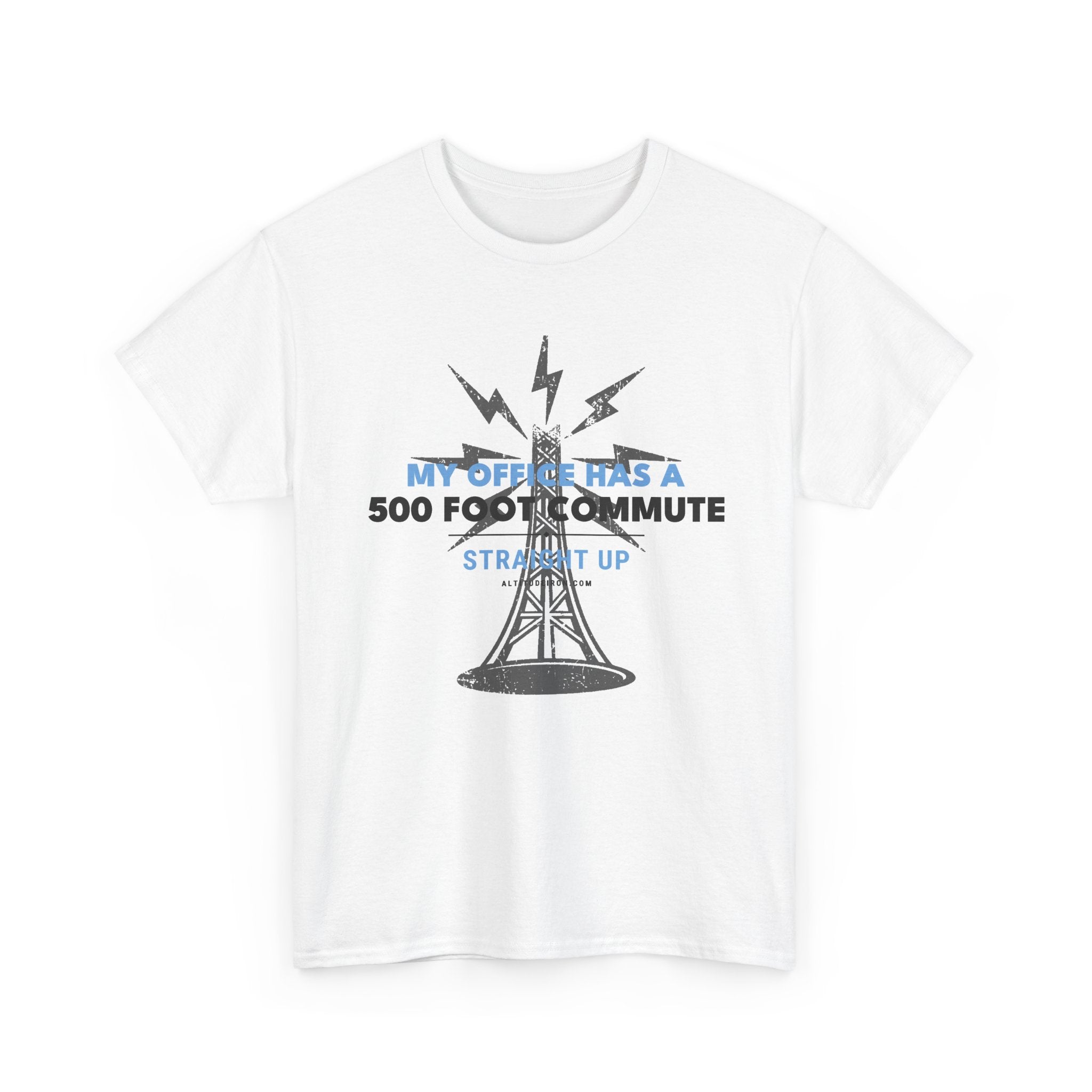 Radio Tower 'My Office Has a 500 Foot Commute' Graphic Tee