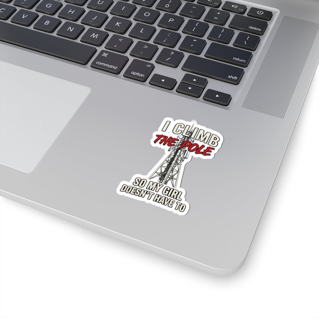 Climb The Pole Sticker