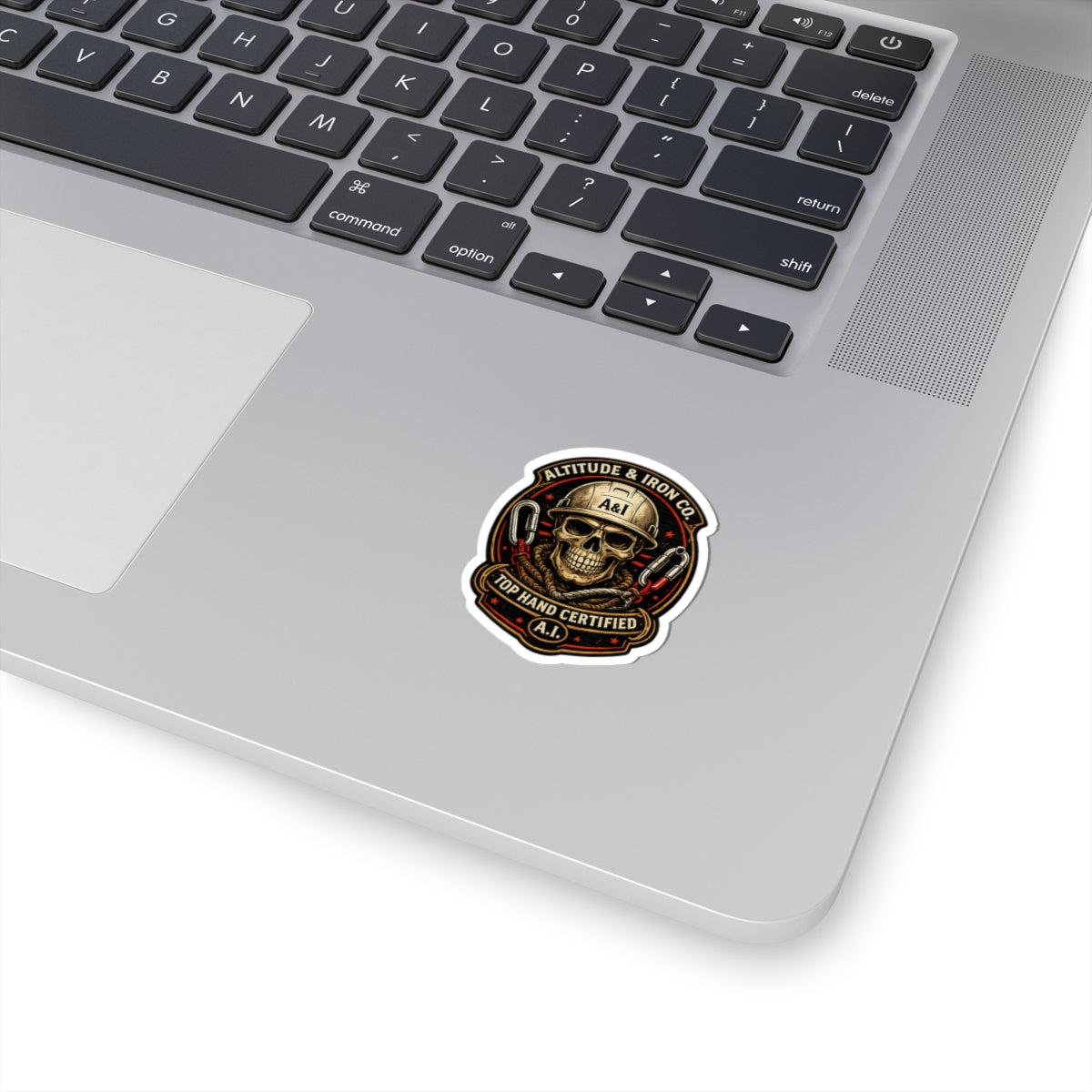 Top Hand Skull Sticker