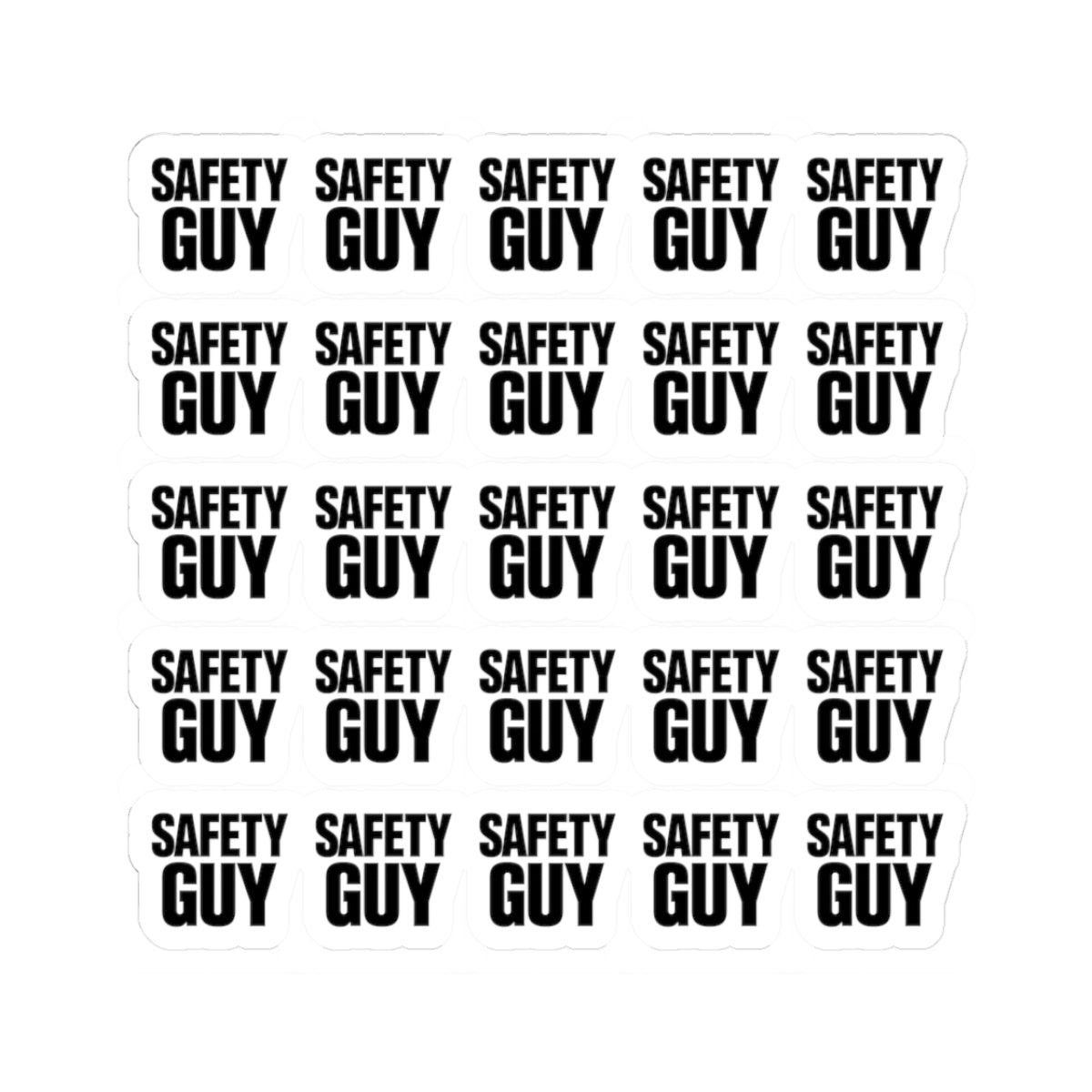 Safety Guy Sticker Sheet
