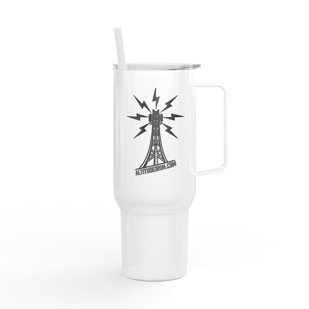 40oz Insulated Tumbler With Lid & Straw — Engraved Travel Cup