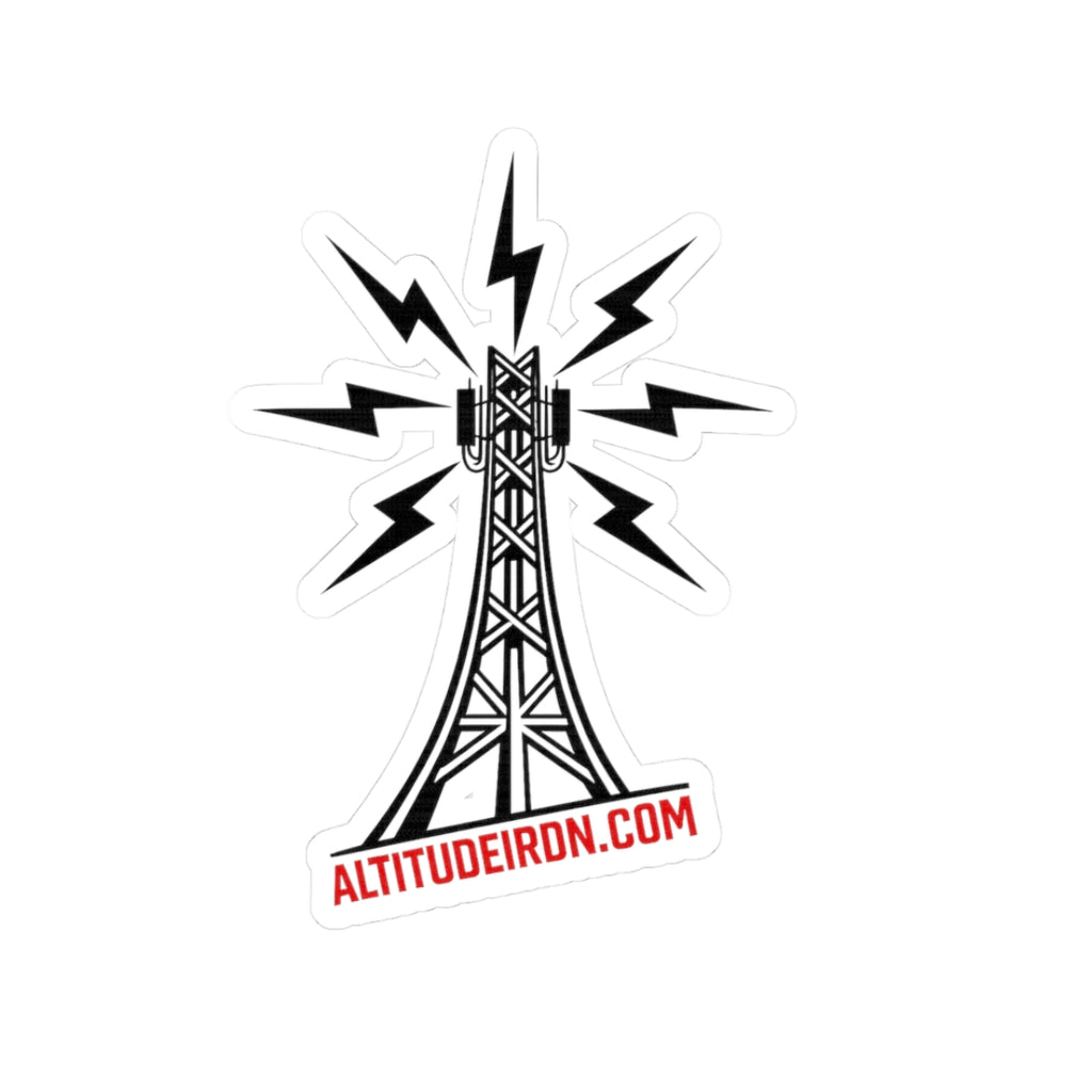 Weathered Radio Tower Sticker