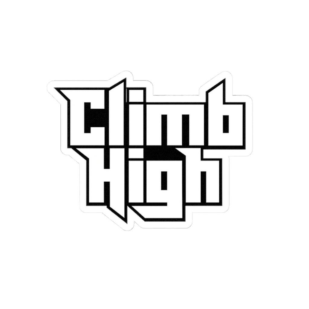 Black Climb High Sticker