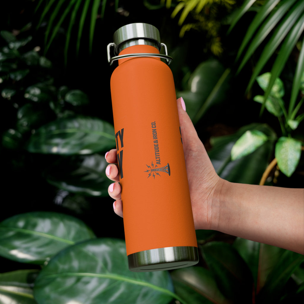 "Safety Guy" 22oz Insulated Water Bottle — Copper Vacuum Thermos