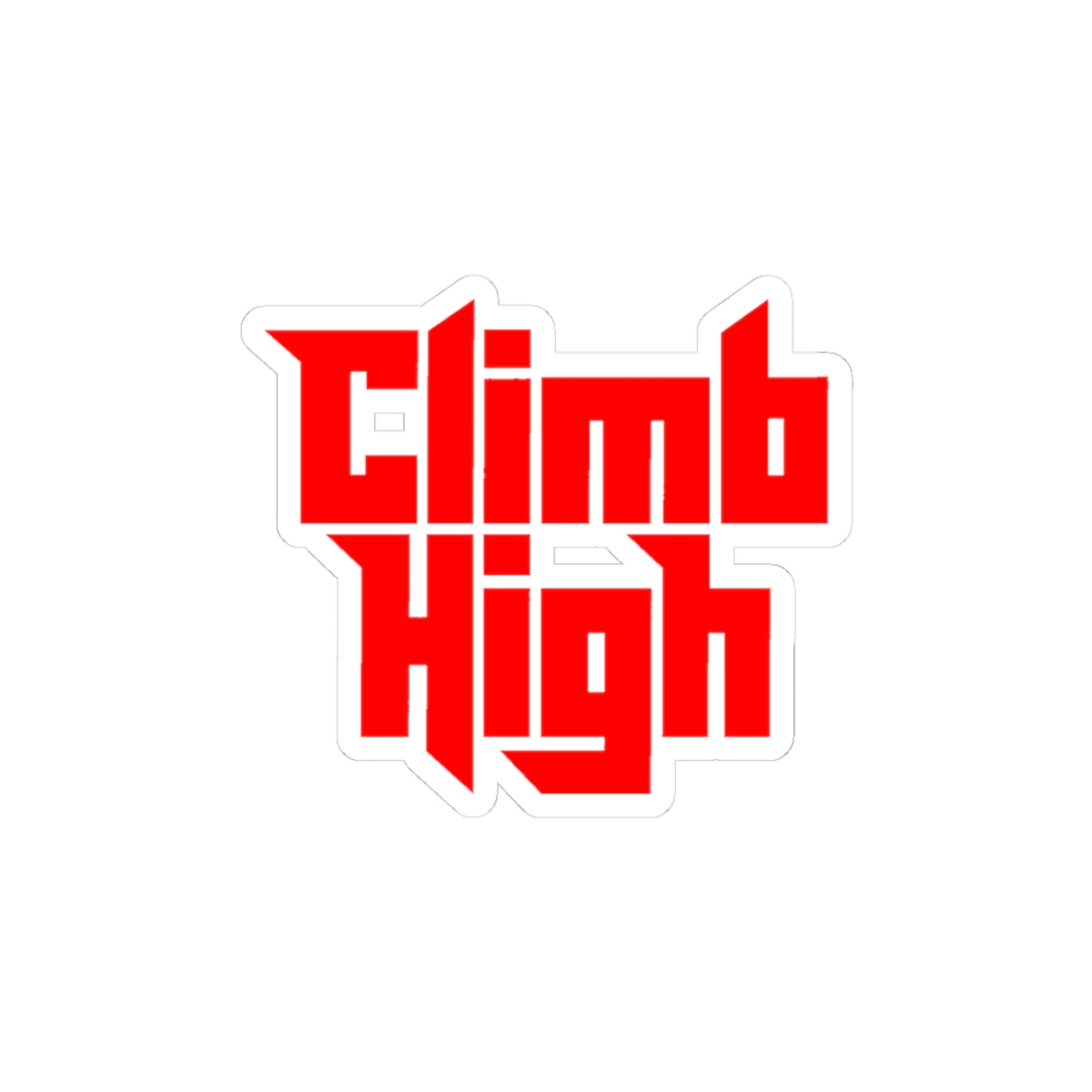Red Climb High Sticker