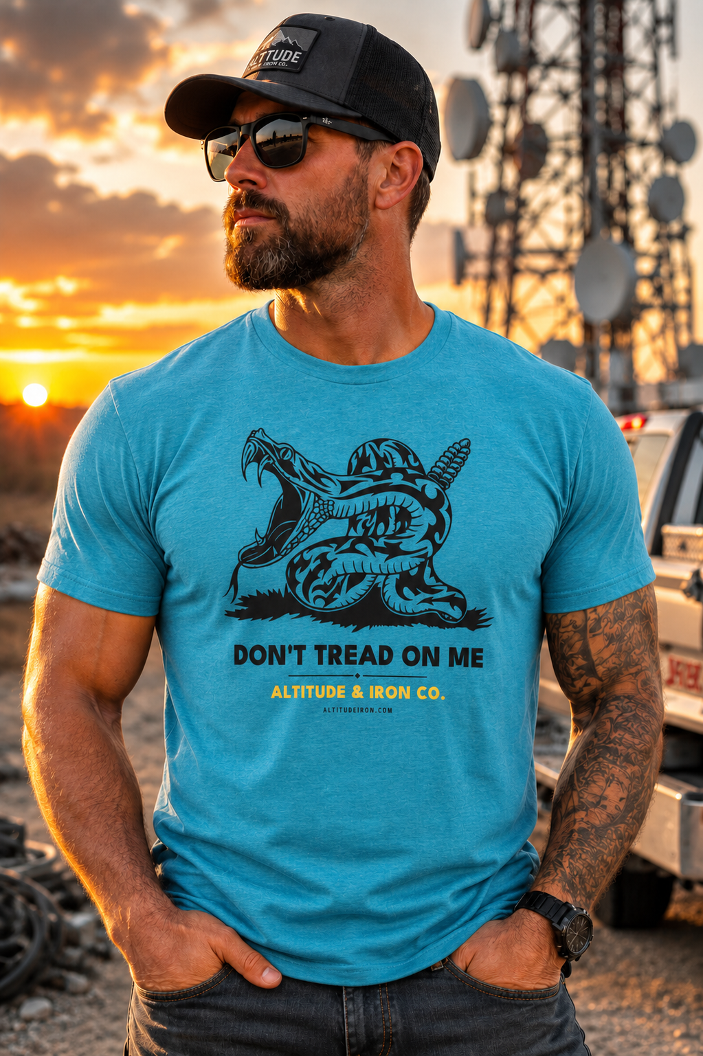 "Don't Tread On Me" Patriotic Graphic Tee — Unisex Soft Cotton T-Shirt | Altitude & Iron