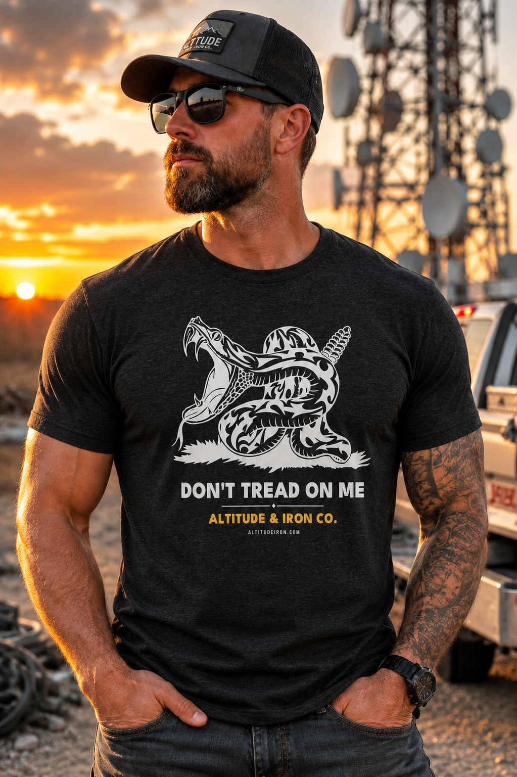 "Don't Tread On Me" Patriotic Graphic Tee — Unisex Soft Cotton T-Shirt | Altitude & Iron