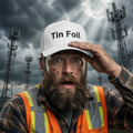 Altitude & Iron Co. White Tin Foil Hat