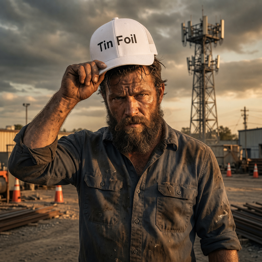 Altitude & Iron Co. White Tin Foil Hat