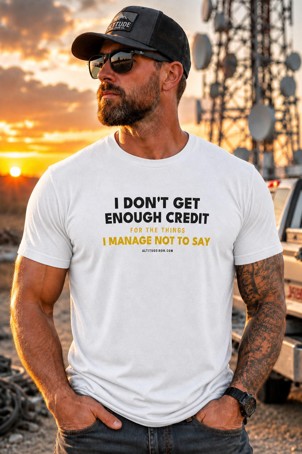 "I Don't Get Enough Credit" Funny Work Graphic Tee — Unisex T-Shirt | Altitude & Iron