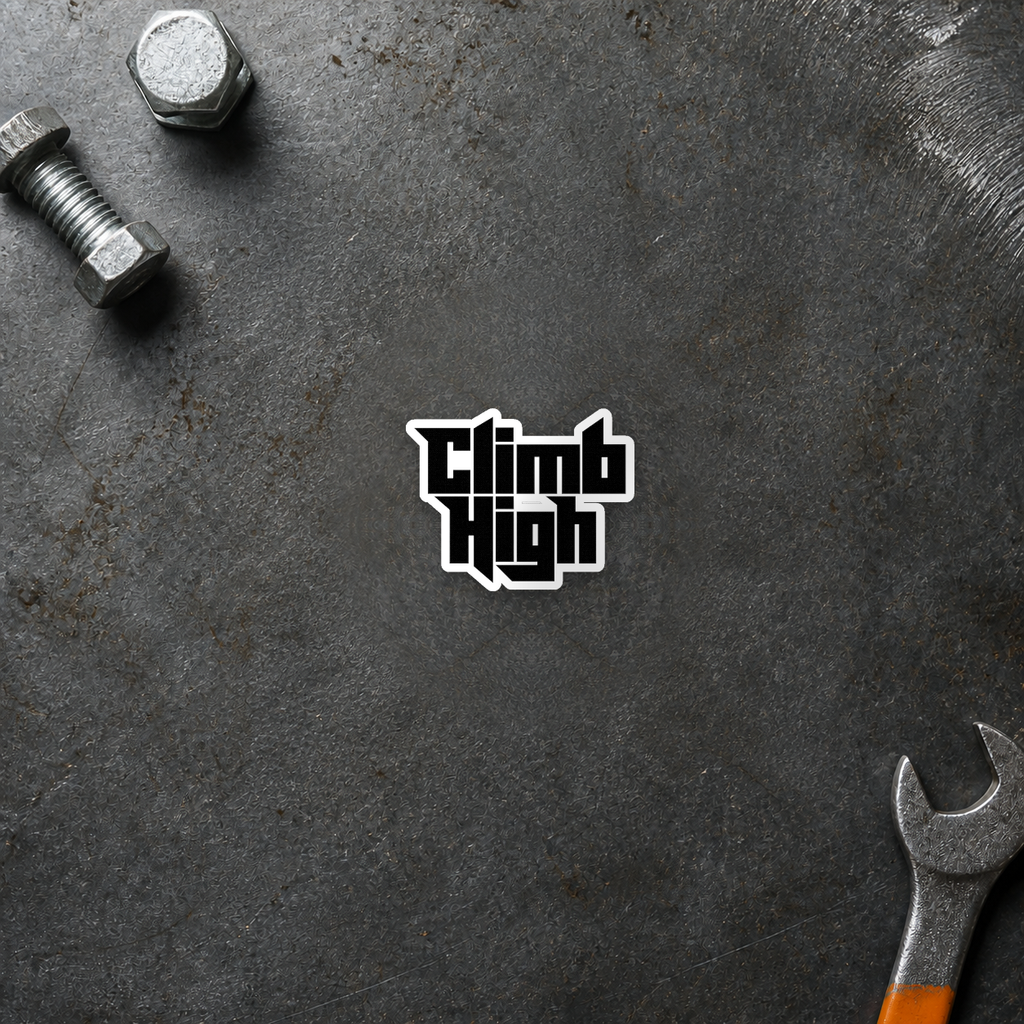 Climb High Bold Sticker