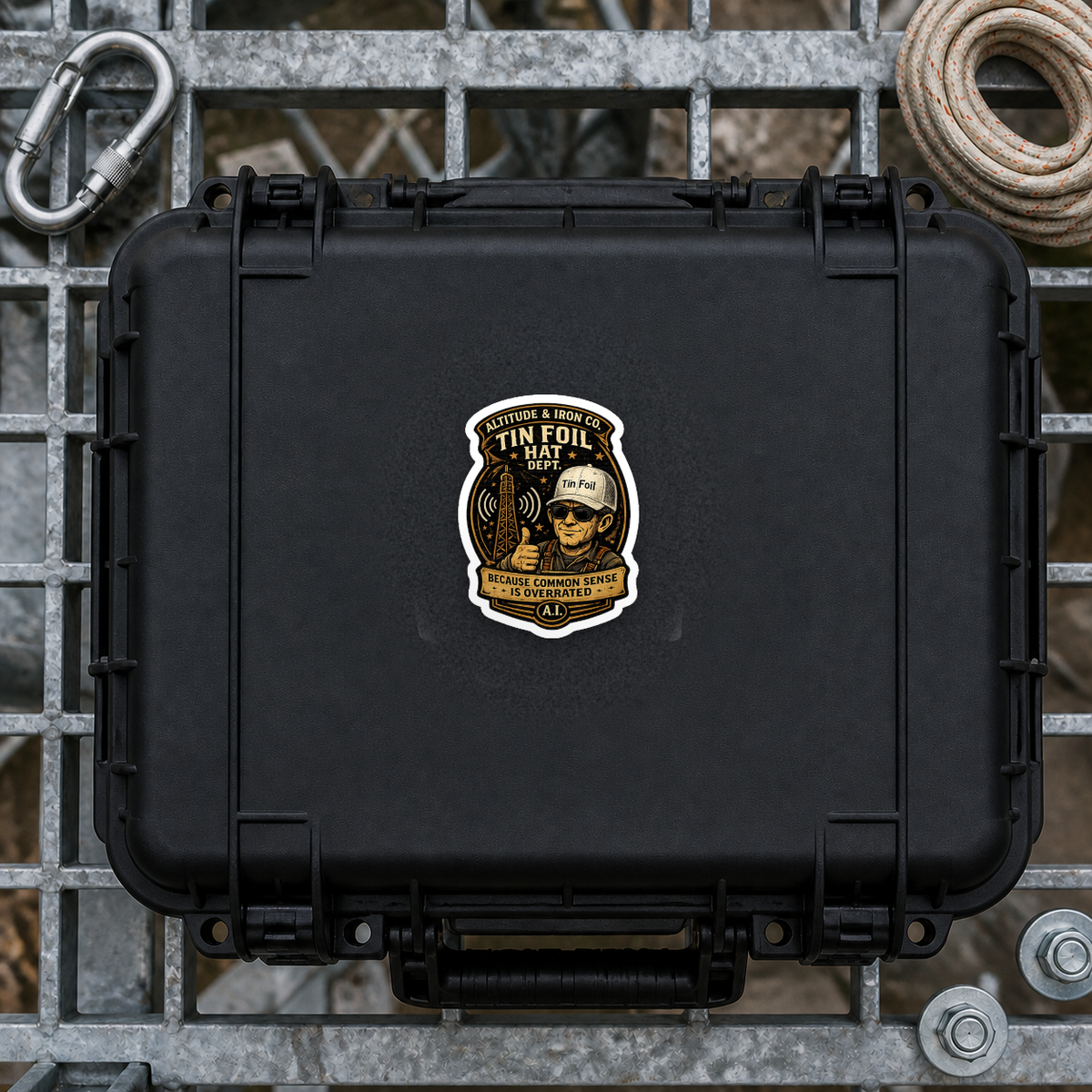 Tin Foil Department Sticker