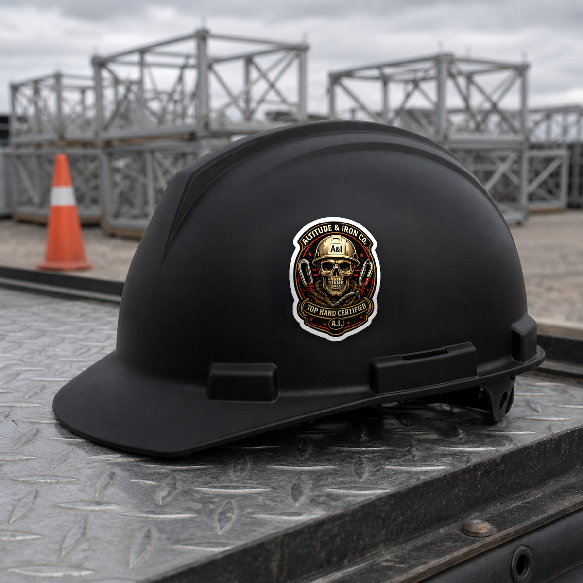Top Hand Skull Sticker
