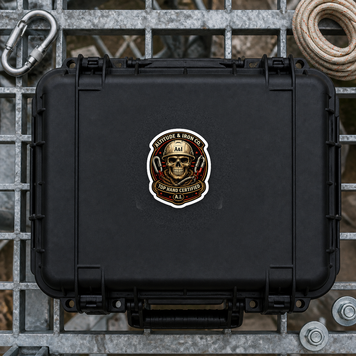 Top Hand Skull Sticker