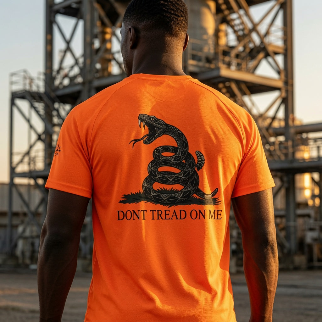 Altitude & Iron Co. Don't Tread on Me Hi-Vis Mesh Jersey — Breathable Neon for Tower Crews