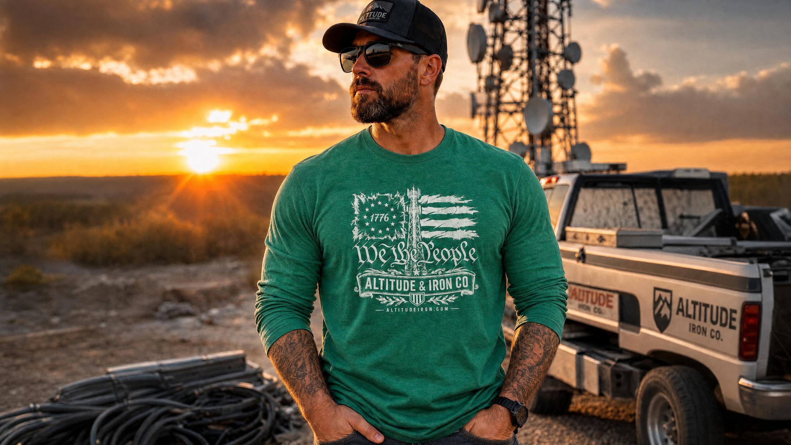 "We The Climber" Tower Climber Graphic Tee — Unisex Soft Cotton T-Shirt | Altitude & Iron