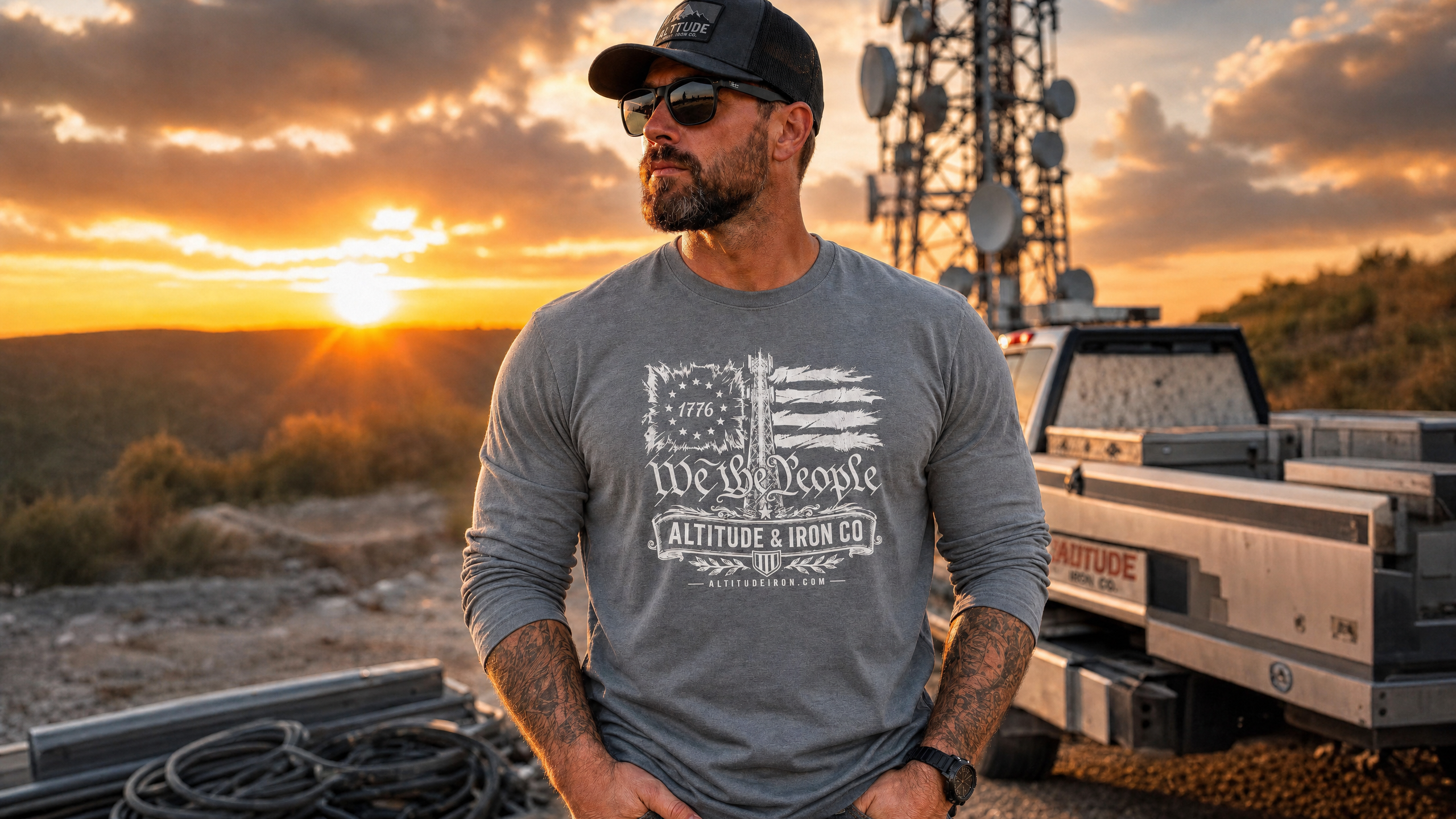 "We The Climber" Tower Climber Graphic Tee — Unisex Soft Cotton T-Shirt | Altitude & Iron