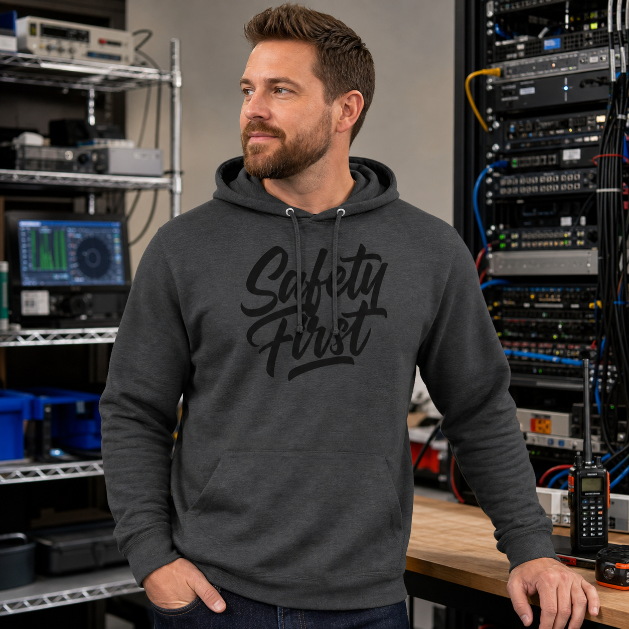 Safety First Hoodie Fleece