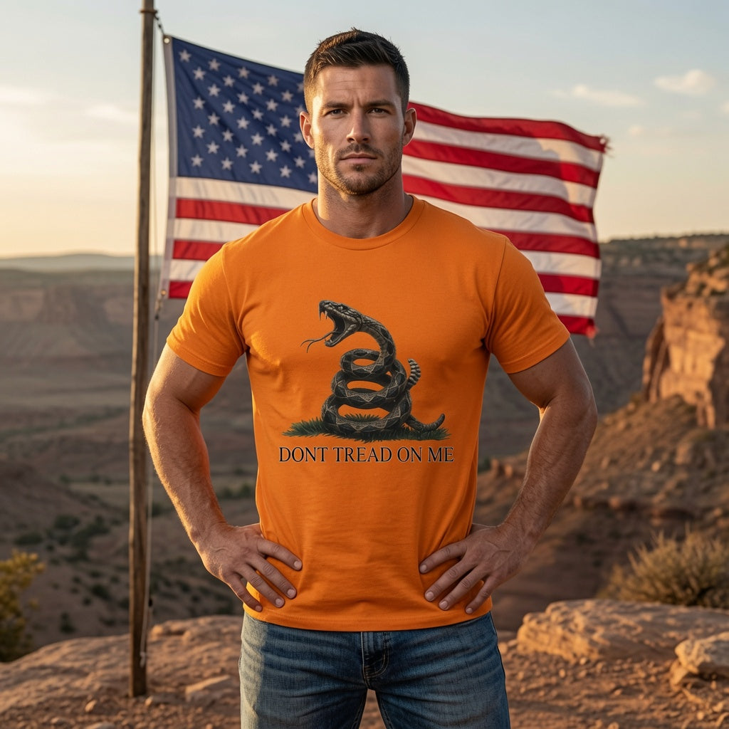 Altitude & Iron Co. Don't Tread on Me Hi-Vis Tee — ANSI Safety Colors for Tower Crews