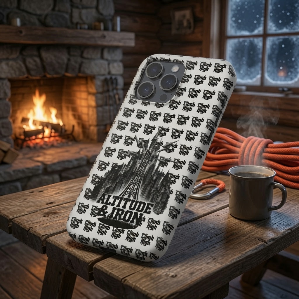 Climb High Phone Case — Tough Magnetic, an Altitude & Iron phone case for tower climbers