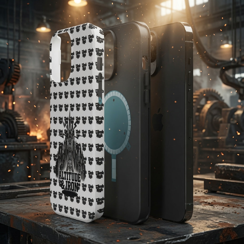 Climb High Phone Case — Tough Magnetic, an Altitude & Iron phone case for tower climbers