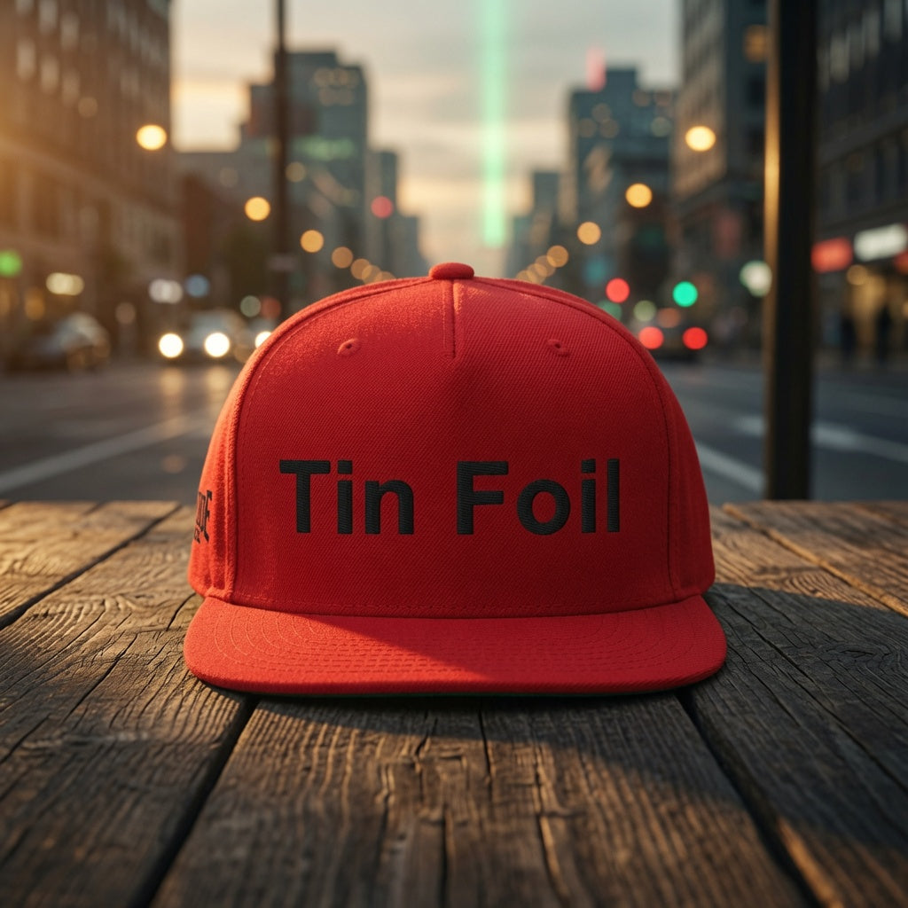 Tin Foil Flat Bill Snapback — Light Colorways, an Altitude & Iron embroidered cap for tower climbers